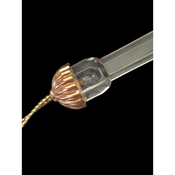 Two Pairs Faceted Acrylic and White Tassels Christmas Ornaments - Picture 4 of 6